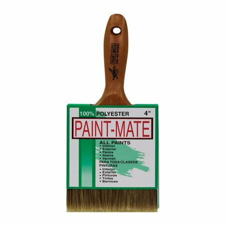 DEFENSEGUARD Paint Mate 4 in. Angle Polyester Paint Brush, 12PK DE3303213